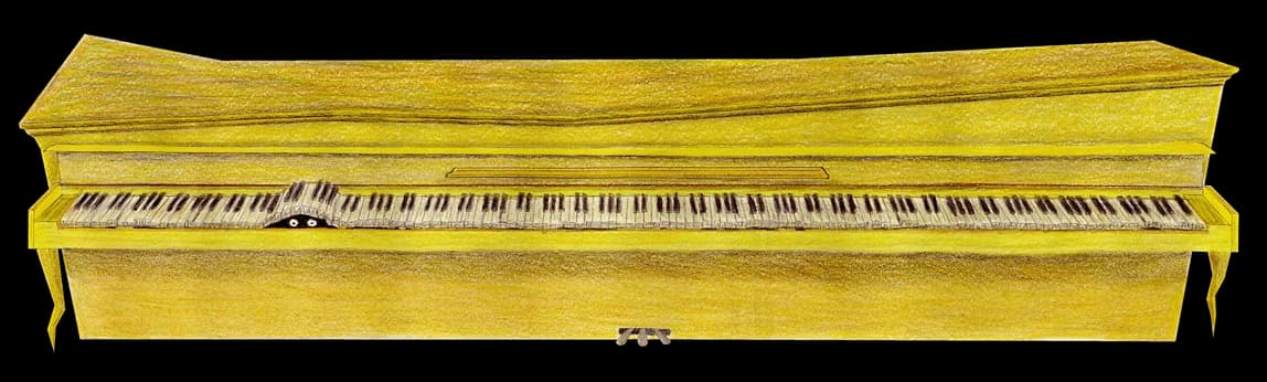 Illustriertes Klavier